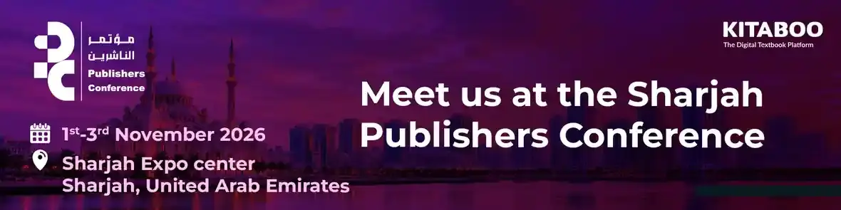 Meet us at the Sharjah Publishers Conference, 1–3 November 2026, Sharjah Expo Centre, Sharjah, United Arab Emirates