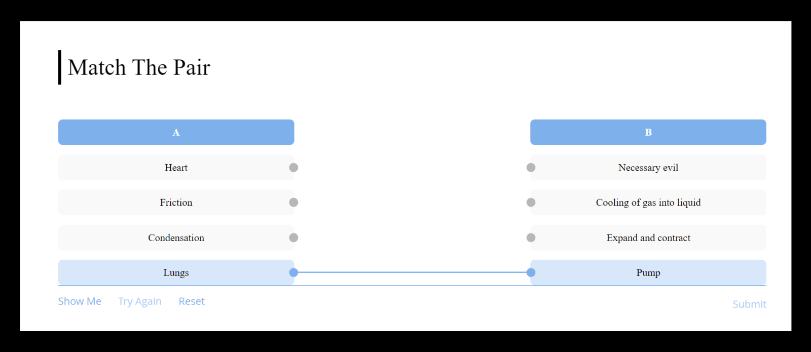 Match the Pair Box