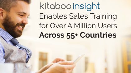 Kitaboo Insight Enables Sales Training for Over A Million Users Across 55+ Countries